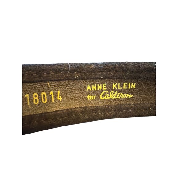 Anne Klein For Calderon Leopard Print Haircalf Leather Belt - Picture 4 of 4